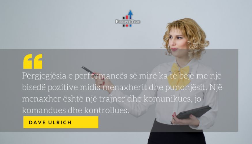 Përsëri mbi Rëndësinë e Menaxhimit të Performancës